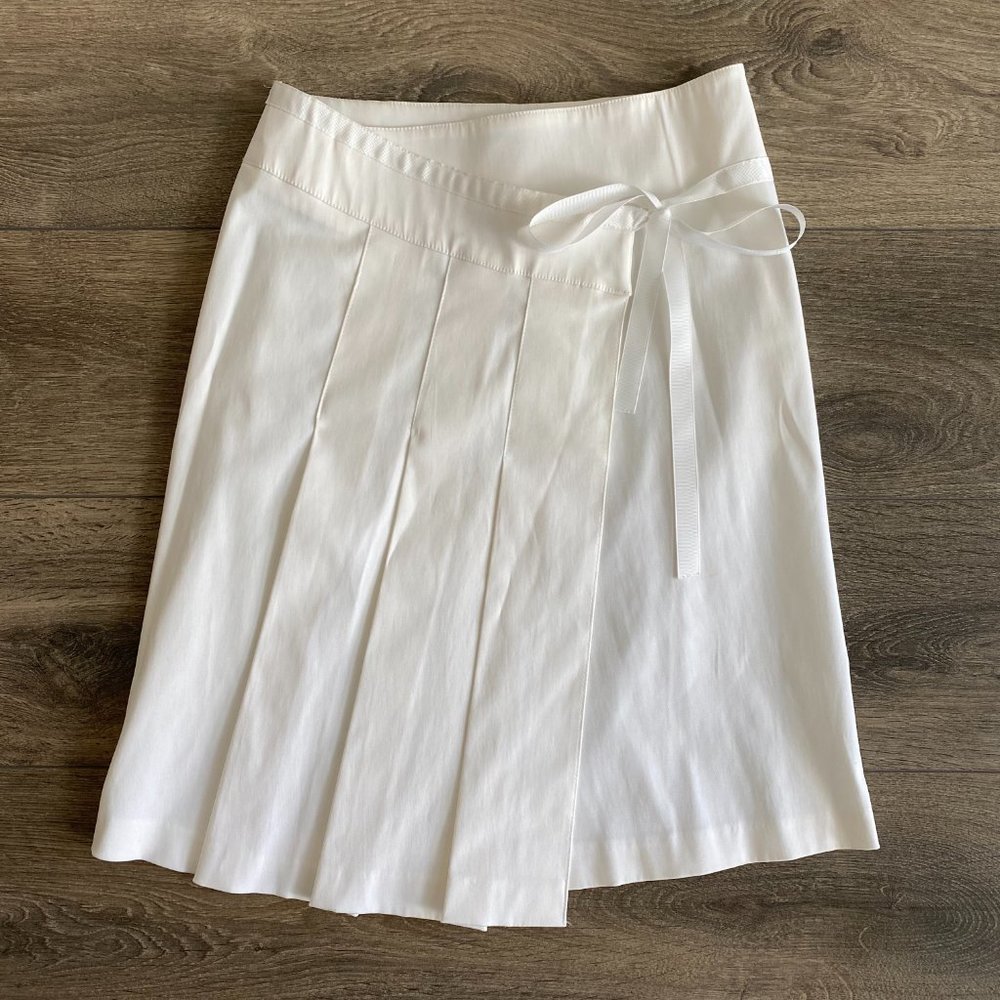 MORGAN DE TOI White Tennis Skirt